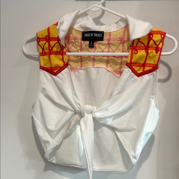 Dolls Kill Jessie Cowgirl chaps story Costume Set Red Hat large women’s nwot - Picture 2 of 10